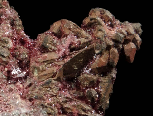 Copper with Cuprite from Ray Mine, Mineral Creek District, Pinal County, Arizona