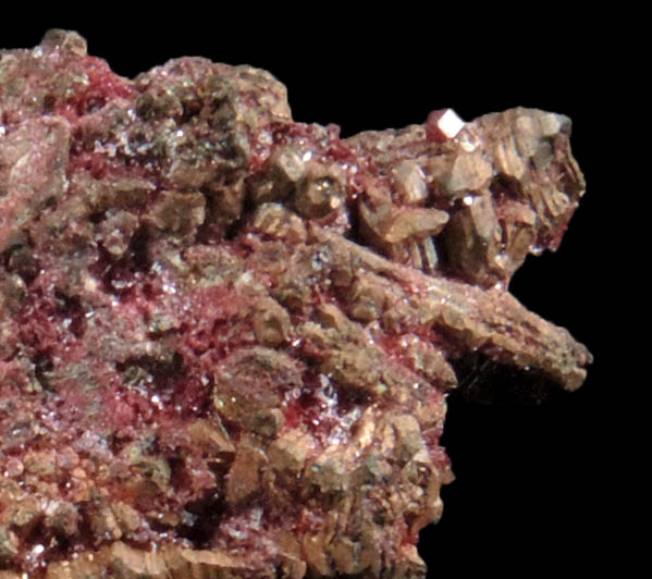 Copper with Cuprite from Ray Mine, Mineral Creek District, Pinal County, Arizona