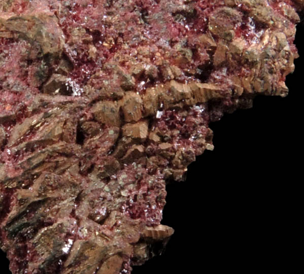 Copper with Cuprite from Ray Mine, Mineral Creek District, Pinal County, Arizona