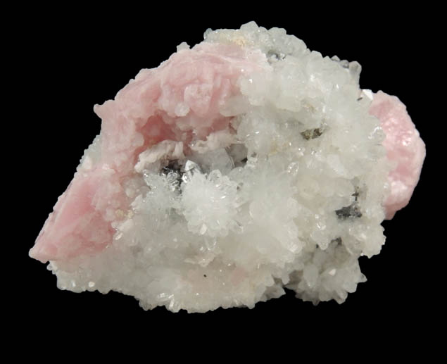 Rhodochrosite, Quartz, Sphalerite, Pyrite from Silverton District, San Juan County, Colorado