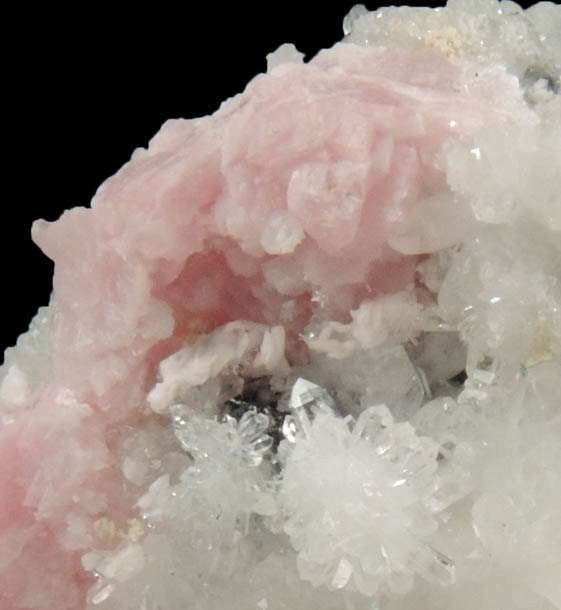 Rhodochrosite, Quartz, Sphalerite, Pyrite from Silverton District, San Juan County, Colorado