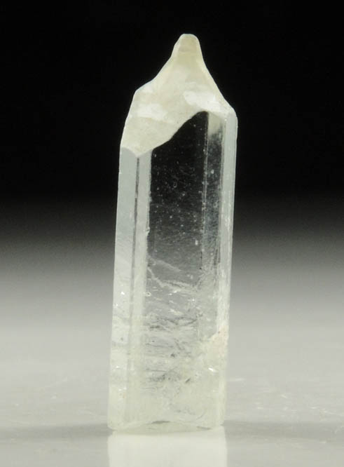 Beryl var Goshenite (with unusual dissolved termination) from Shigar Valley, Skardu District, Gilgit-Baltistan, Pakistan