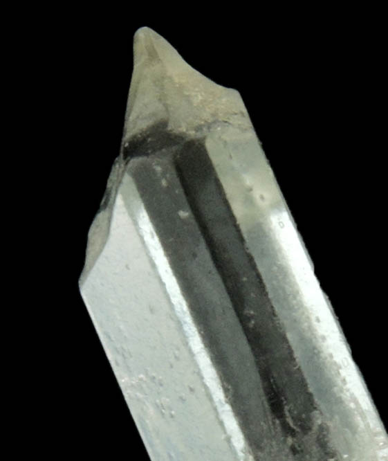 Beryl var Goshenite (with unusual dissolved termination) from Shigar Valley, Skardu District, Gilgit-Baltistan, Pakistan