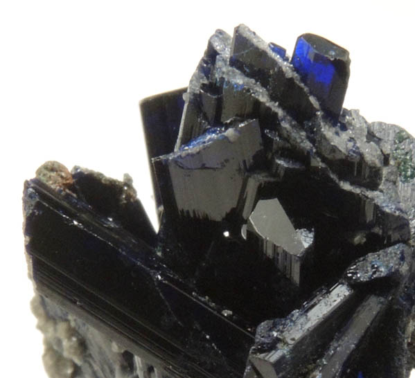 Azurite partially altered to Malachite from Tsumeb Mine, Otavi-Bergland District, Oshikoto, Namibia