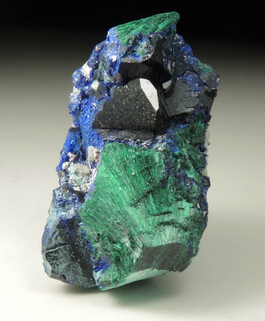 Azurite with Malachite from Milpillas Mine, Cuitaca, Sonora, Mexico