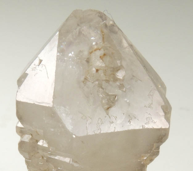 Quartz var. Smoky Quartz (Scepter Formation) from Intergalactic Pit, Deer Hill, Stow, Oxford County, Maine