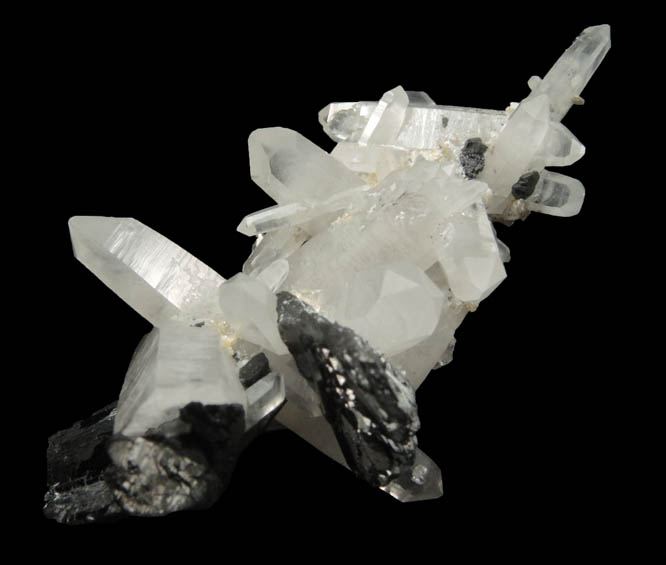 Hematite on Quartz from Cavradischlucht (Cavradi Gorge), Tujetsch, Grischun (Graubnden), Switzerland