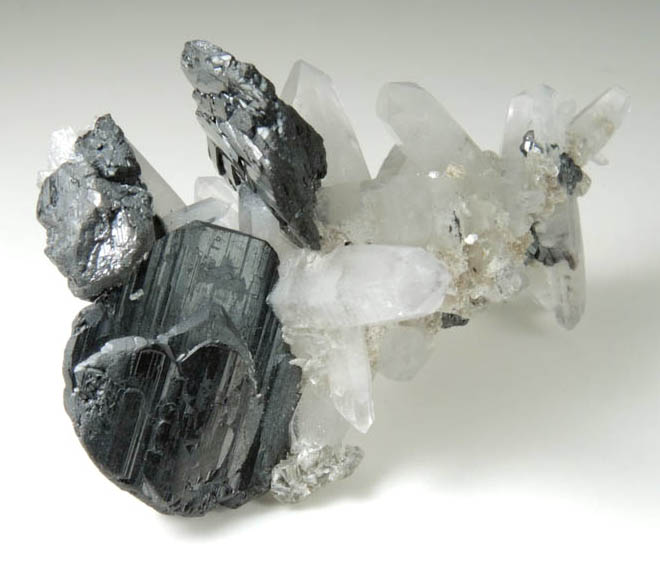 Hematite on Quartz from Cavradischlucht (Cavradi Gorge), Tujetsch, Grischun (Graubnden), Switzerland