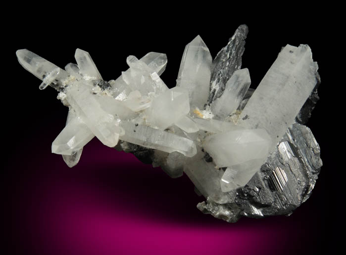 Hematite on Quartz from Cavradischlucht (Cavradi Gorge), Tujetsch, Grischun (Graubnden), Switzerland