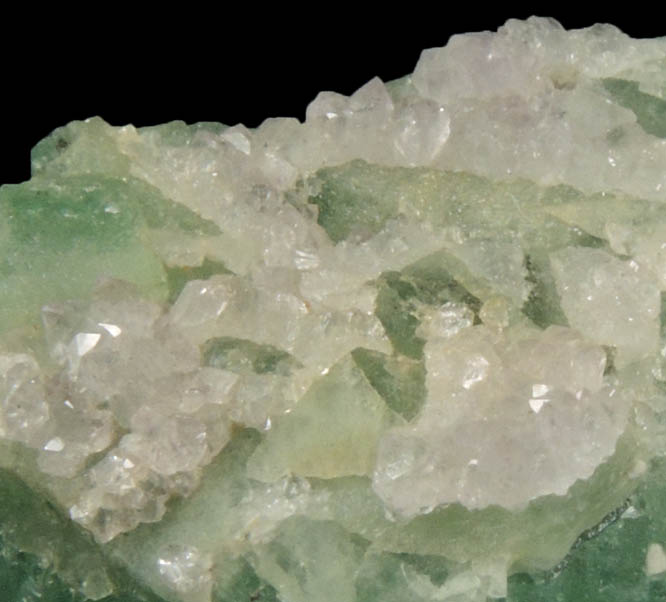 Fluorite with Amethystine Quartz overgrowth from Unaweep Canyon, Mesa County, Colorado