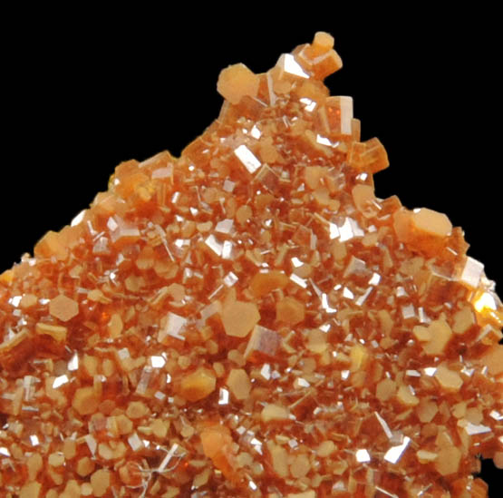 Vanadinite pseudomorphs after Wulfenite from Rowley Mine, 20 km northwest of Theba, Painted Rock Mountains, Maricopa County, Arizona