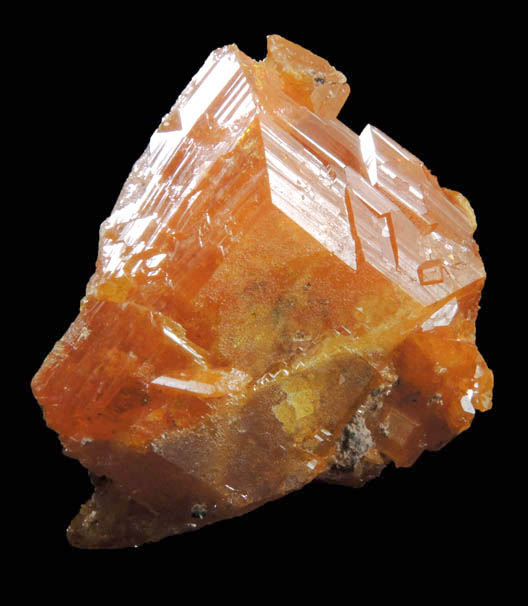 Wulfenite from Rowley Mine, 20 km northwest of Theba, Painted Rock Mountains, Maricopa County, Arizona