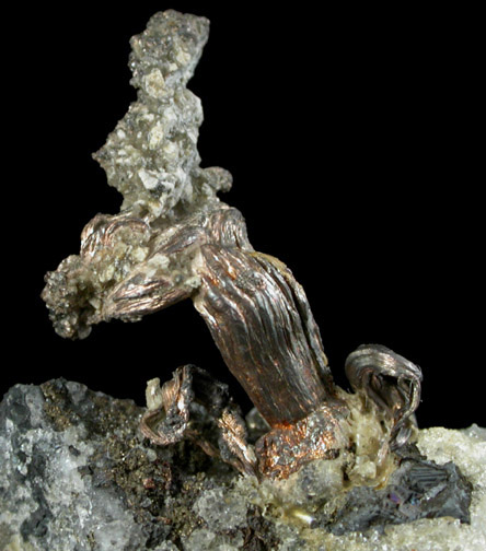 Silver (wire crystals) from Hongda Mine, Datong Prefecture, Shanxi Province, China