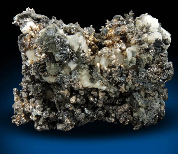 Silver with Calcite from Andres del Rio District, Batopilas, Chihuahua, Mexico