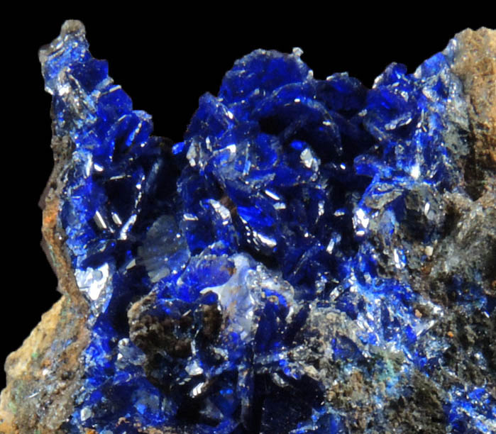 Azurite with minor Malachite from Morenci Mine, 4750' Level, Lone Star Area, Clifton District, Greenlee County, Arizona