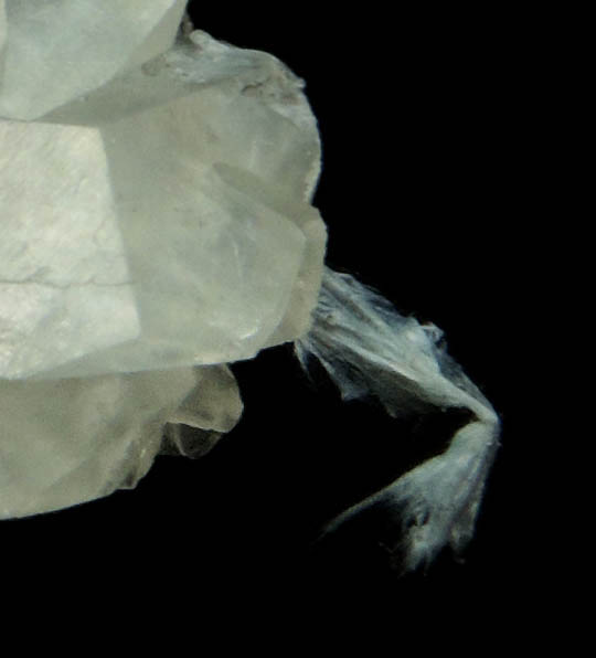 Calcite with Palygorskite from Pend Oreille Mine, Metalline Falls, Pend Oreille County, Washington