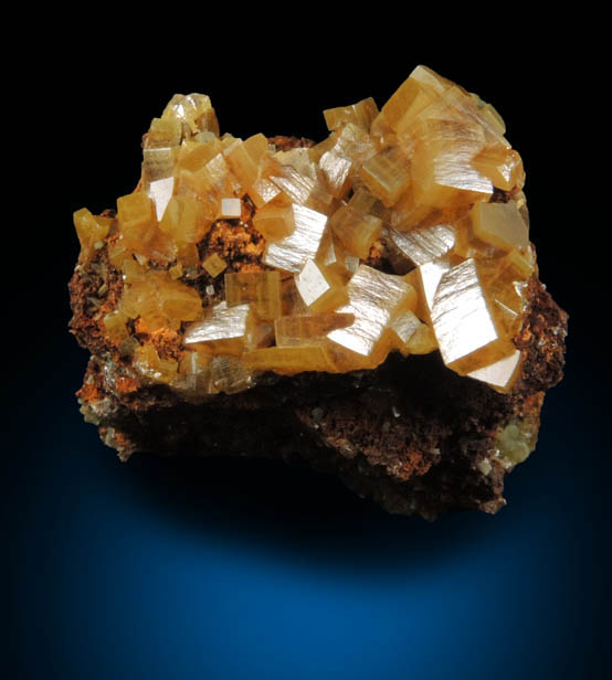 Wulfenite with minor Mottramite from Mina Ojuela, Mapimi, Durango, Mexico