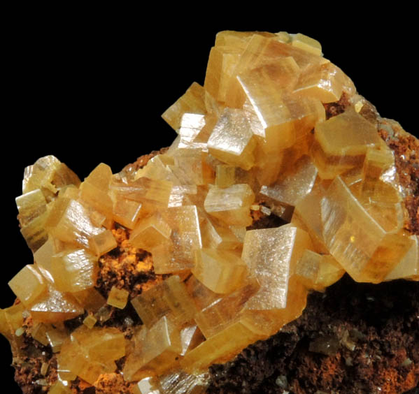 Wulfenite with minor Mottramite from Mina Ojuela, Mapimi, Durango, Mexico