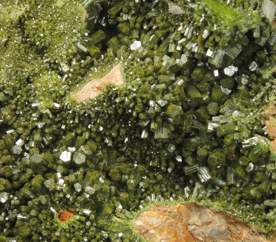 Pyromorphite from Wheatley Mine, Phoenixville District, Chester County, Pennsylvania