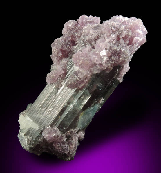 Elbaite Tourmaline with Lepidolite from Pederneira Mine, Sao Jos da Safira, Minas Gerais, Brazil