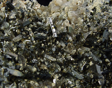 Epidote and Quartz with Chlorite from Cowboy Mine, Pine Grove Hills, Wellington, Lyon County, Nevada