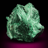 Malachite (fibrous form) from Kolwezi Mining District, 240 km WNW of Lubumbashi, Katanga Copperbelt, Lualaba Province, Democratic Republic of the Congo