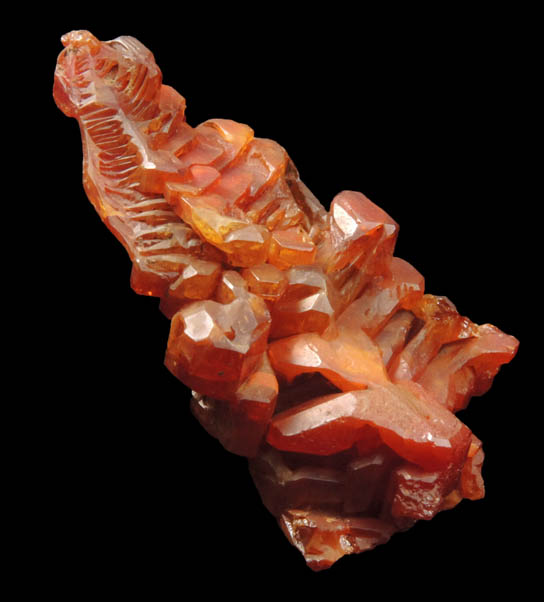 Vanadinite (parallel hoppered growth) from Mibladen, Haute Moulouya Basin, Zeida-Aouli-Mibladen belt, Midelt Province, Morocco