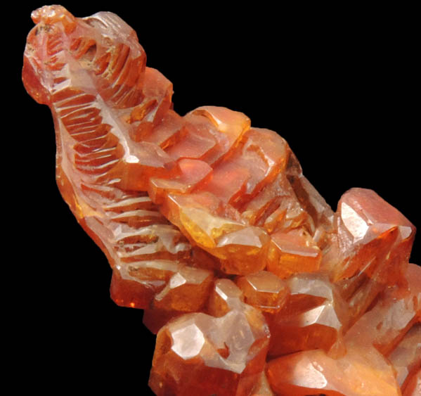 Vanadinite (parallel hoppered growth) from Mibladen, Haute Moulouya Basin, Zeida-Aouli-Mibladen belt, Midelt Province, Morocco