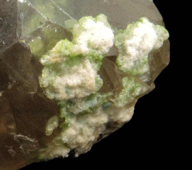 Cerussite with Duftite inclusions from Tsumeb Mine, Otavi-Bergland District, Oshikoto, Namibia (Type Locality for Duftite)
