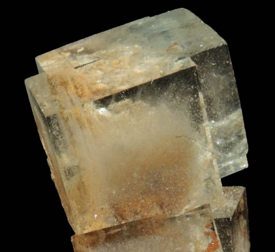 Fluorite (with phantom growth zoning) from Yaogangxian Mine, 32 km southeast of Chenzhou, Hunan, China