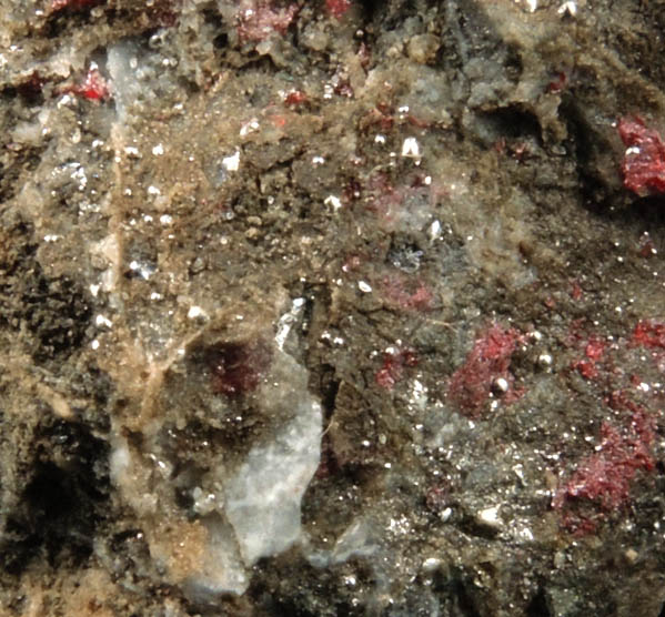 Mercury with Cinnabar from Humboldt County, Nevada