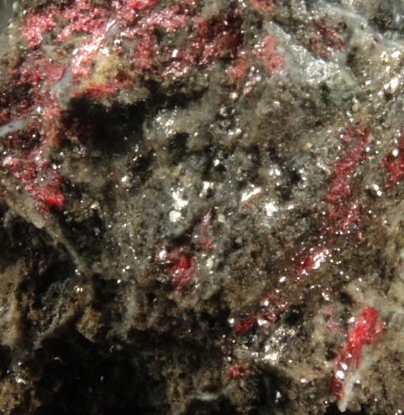 Mercury with Cinnabar from Humboldt County, Nevada