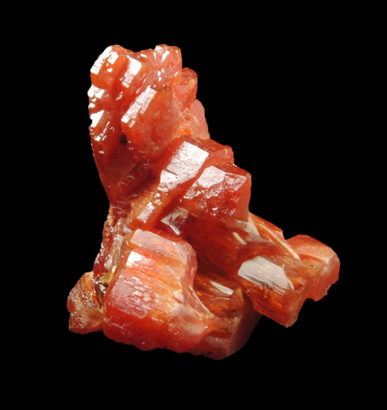 Vanadinite (parallel hoppered growth) from Mibladen, Haute Moulouya Basin, Zeida-Aouli-Mibladen belt, Midelt Province, Morocco