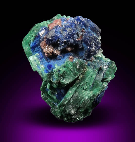 Azurite and Malachite pseudomorphs after Azurite from Blinman, North Flinders Range, South Australia, Australia