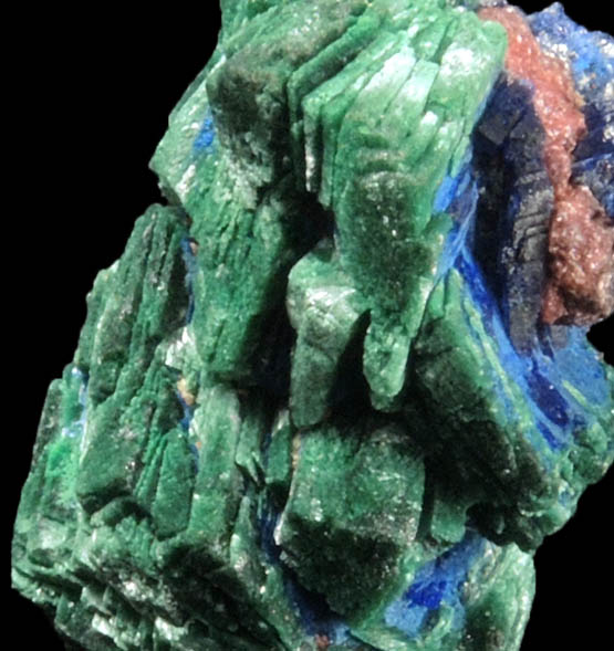 Azurite and Malachite pseudomorphs after Azurite from Blinman, North Flinders Range, South Australia, Australia