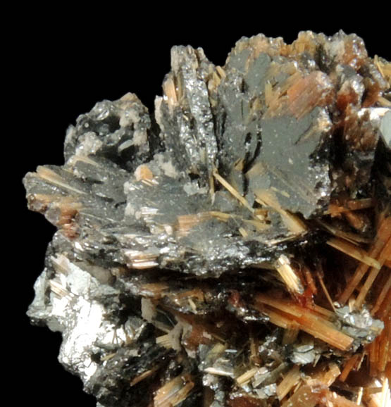 Rutile and Hematite from Novo Horizonte, Bahia, Brazil