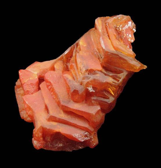 Vanadinite (parallel hoppered growth) from Mibladen, Haute Moulouya Basin, Zeida-Aouli-Mibladen belt, Midelt Province, Morocco