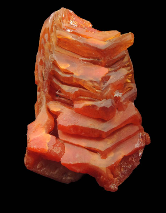 Vanadinite (parallel hoppered growth) from Mibladen, Haute Moulouya Basin, Zeida-Aouli-Mibladen belt, Midelt Province, Morocco