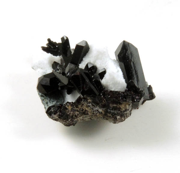 Neptunite in Natrolite from Benitoite Gem Mine, New Idria District, San Benito County, California