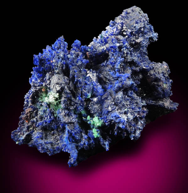 Azurite with minor Malachite from Bou Beker Mine, 21 km SSE of Oujda, Errachidia Province, Morocco