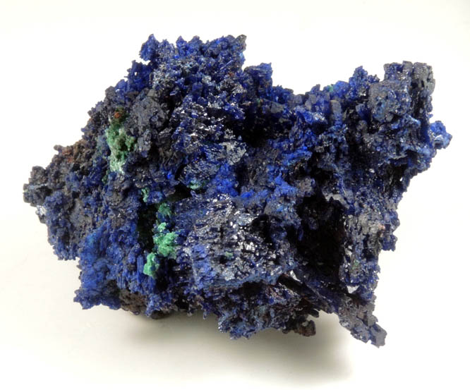 Azurite with minor Malachite from Bou Beker Mine, 21 km SSE of Oujda, Errachidia Province, Morocco