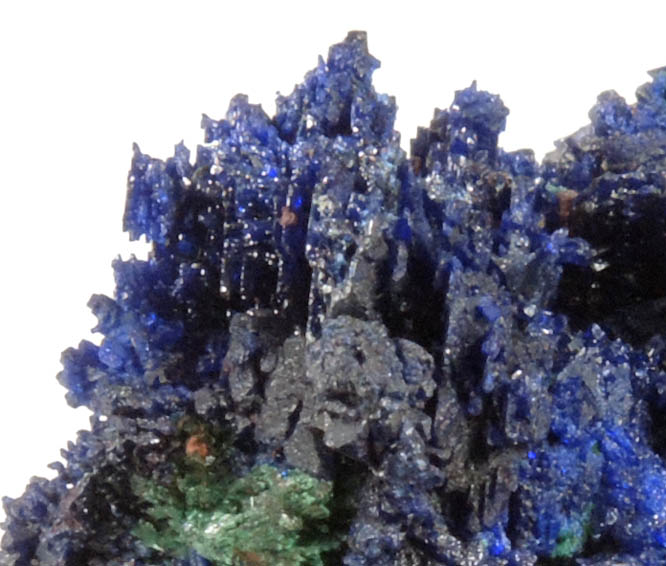 Azurite with minor Malachite from Bou Beker Mine, 21 km SSE of Oujda, Errachidia Province, Morocco