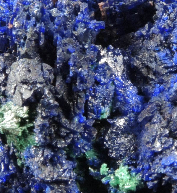 Azurite with minor Malachite from Bou Beker Mine, 21 km SSE of Oujda, Errachidia Province, Morocco