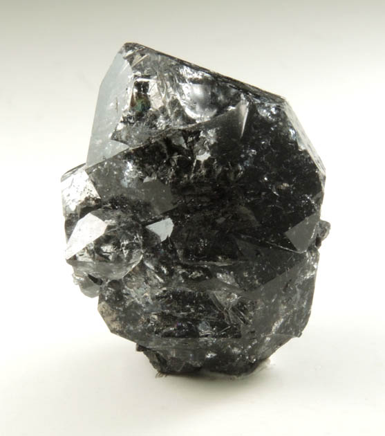 Quartz var. Black Herkimer Diamonds with black hydrocarbon inclusions from Hickory Hill Diamond Diggings, Fonda, Montgomery County, New York