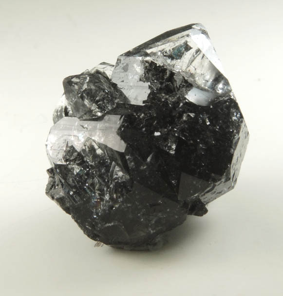 Quartz var. Black Herkimer Diamonds with black hydrocarbon inclusions from Hickory Hill Diamond Diggings, Fonda, Montgomery County, New York