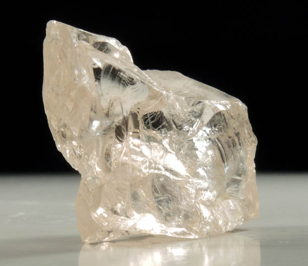 Beryl var. Morganite (gem rough) from East Hampton, Middlesex County, Connecticut