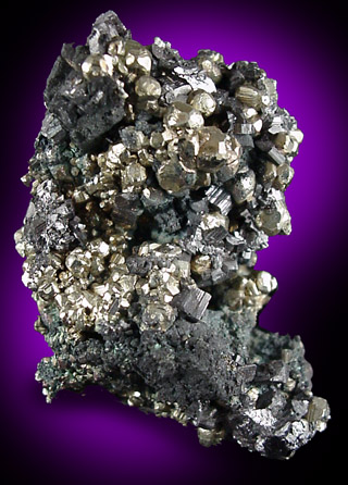 Enargite and Pyrite from Leonard Mine, Butte Mining District, Summit Valley, Silver Bow County, Montana