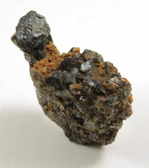 Sphalerite on Andradite Garnet from Franklin District, Sussex County, New Jersey