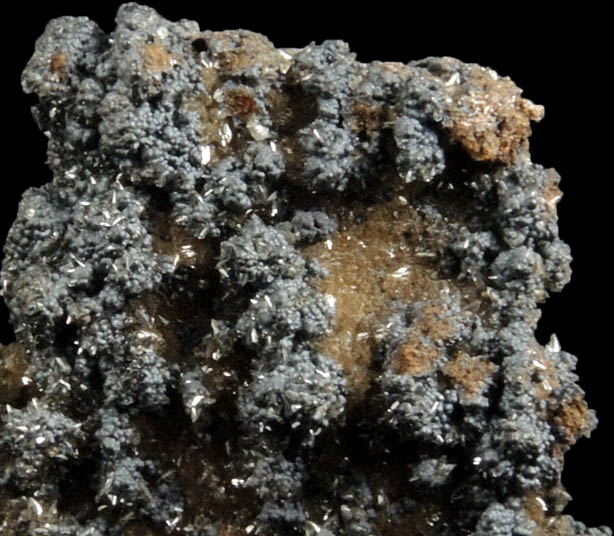 Mimetite and Goethite from San Pedro Corralitos, Casas Grandes, Chihuahua, Mexico