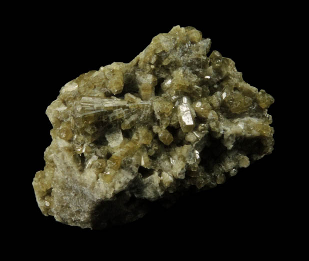 Vesuvianite with Scheelite from near the Blue Bird Mine, Mineral County, Nevada